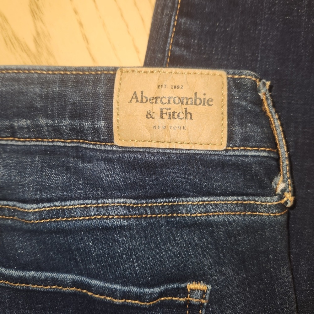 Abercrombie Fitch Jeans Womens 27x31 Blue Super Skinny Ankle High Rise Denim - Picture 11 of 11